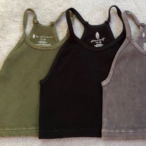 🌺Free people happiness run crop